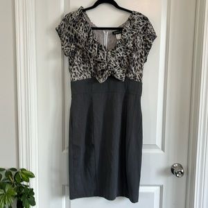 Venus sheer ruffled bodice tailored skirt size 10